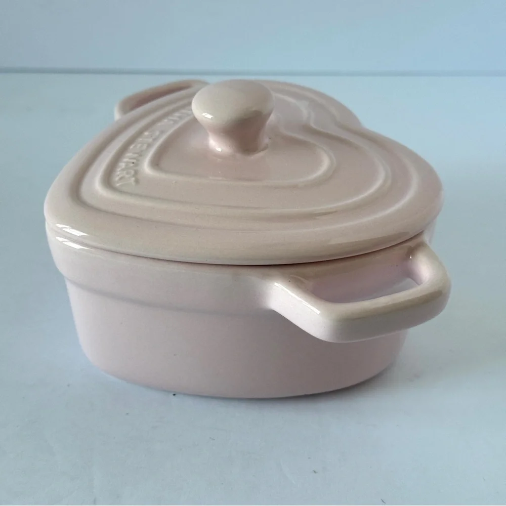 Martha Stewart Heart Cocottes Stoneware - Blush Pink